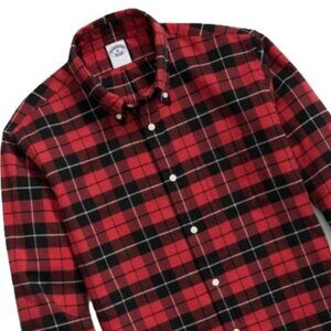 Brooks Brothers 1818 Portuguese Flannel Shirt L Red Plaid NWT